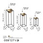 Aberto Design Maceta Decorativa de Metal Negro y Dorado GED-019-A